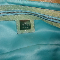 Fendi Baguette Bag Micro Leather in Turquoise