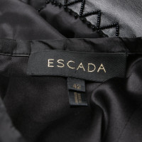Escada Anzug aus Leder in Schwarz