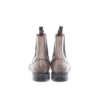 Santoni Ankle boots Leather in Grey