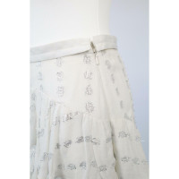 Needle & Thread Skirt Viscose in White