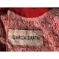 Giorgio Brato Veste/Manteau en Cuir en Rouge