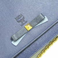 Mcm Täschchen/Portemonnaie aus Leder in Blau