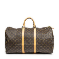 Louis Vuitton Keepall 55 Canvas in Bruin