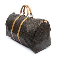 Louis Vuitton Keepall 55 Canvas in Bruin