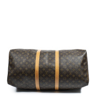 Louis Vuitton Keepall 55 Canvas in Bruin