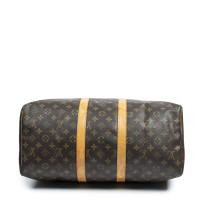 Louis Vuitton Keepall 45 in Tela in Marrone