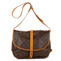 Louis Vuitton Borsetta in Tela in Marrone