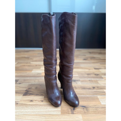 Massimo Dutti Boots Leather in Brown