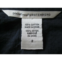 Diane Von Furstenberg Top Cotton in Blue