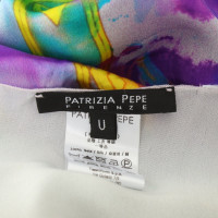 Patrizia Pepe Top en soie multicolore