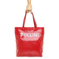 Pollini Shopper aus Leder in Rot