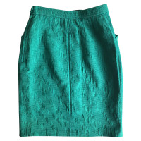 Yves Saint Laurent Emerald green mini skirt 
