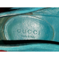 Gucci Chaussons/Ballerines en Cuir en Bleu