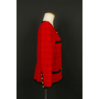 Chanel Jacke/Mantel aus Wolle in Rot