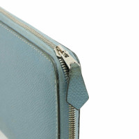 Hermès Azap Classique Wallet en Cuir en Bleu