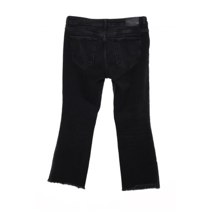 Massimo Dutti Jeans Katoen in Zwart