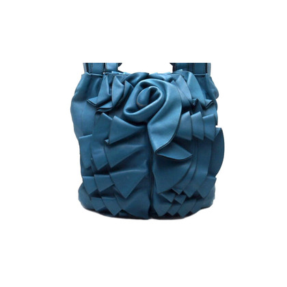 Valentino Garavani Rose Petale  Bag Leer in Blauw