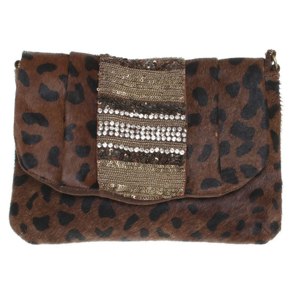 Antik Batik Fur-look handbag