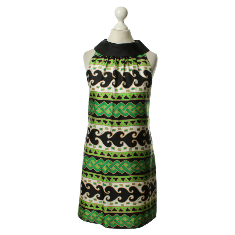 Tibi Groene patroon jurk