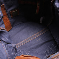 Campomaggi Handtasche aus Baumwolle in Blau