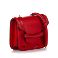 Alexander McQueen Umhängetasche aus Leder in Rot