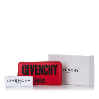 Givenchy Täschchen/Portemonnaie aus Leder in Rot