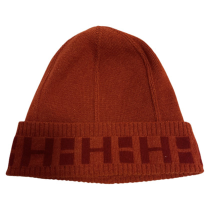 Hermès Hat/Cap Wool in Orange