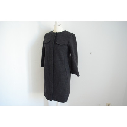 Chloé Jacke/Mantel aus Wolle in Grau