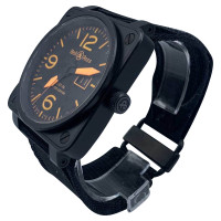 Bell & Ross Armbanduhr aus Stahl in Schwarz