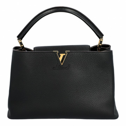 Louis Vuitton Capucines GM40 Leather in Black