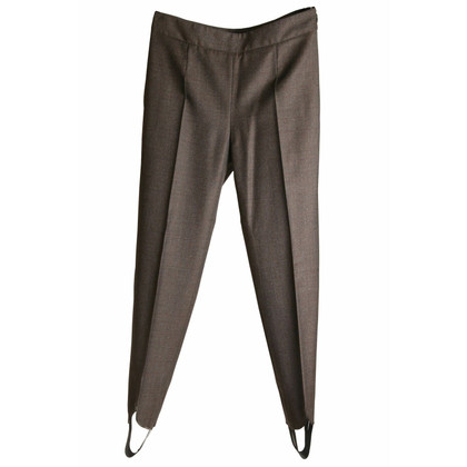 Agnona Trousers Wool in Taupe