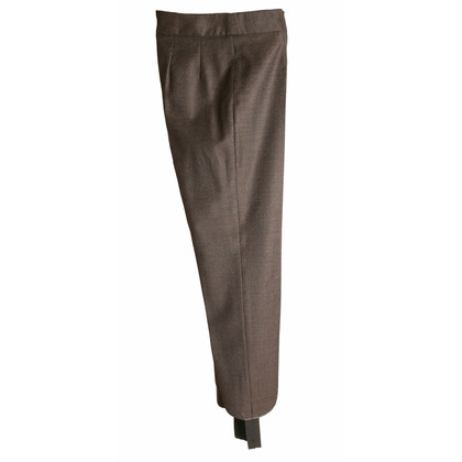 Agnona Trousers Wool in Taupe