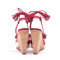 Aquazzura Sandals Leather in Red