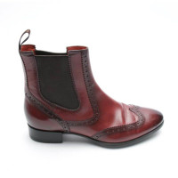 Santoni Ankle boots Leather in Red