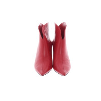Anine Bing Stiefeletten aus Leder in Rot