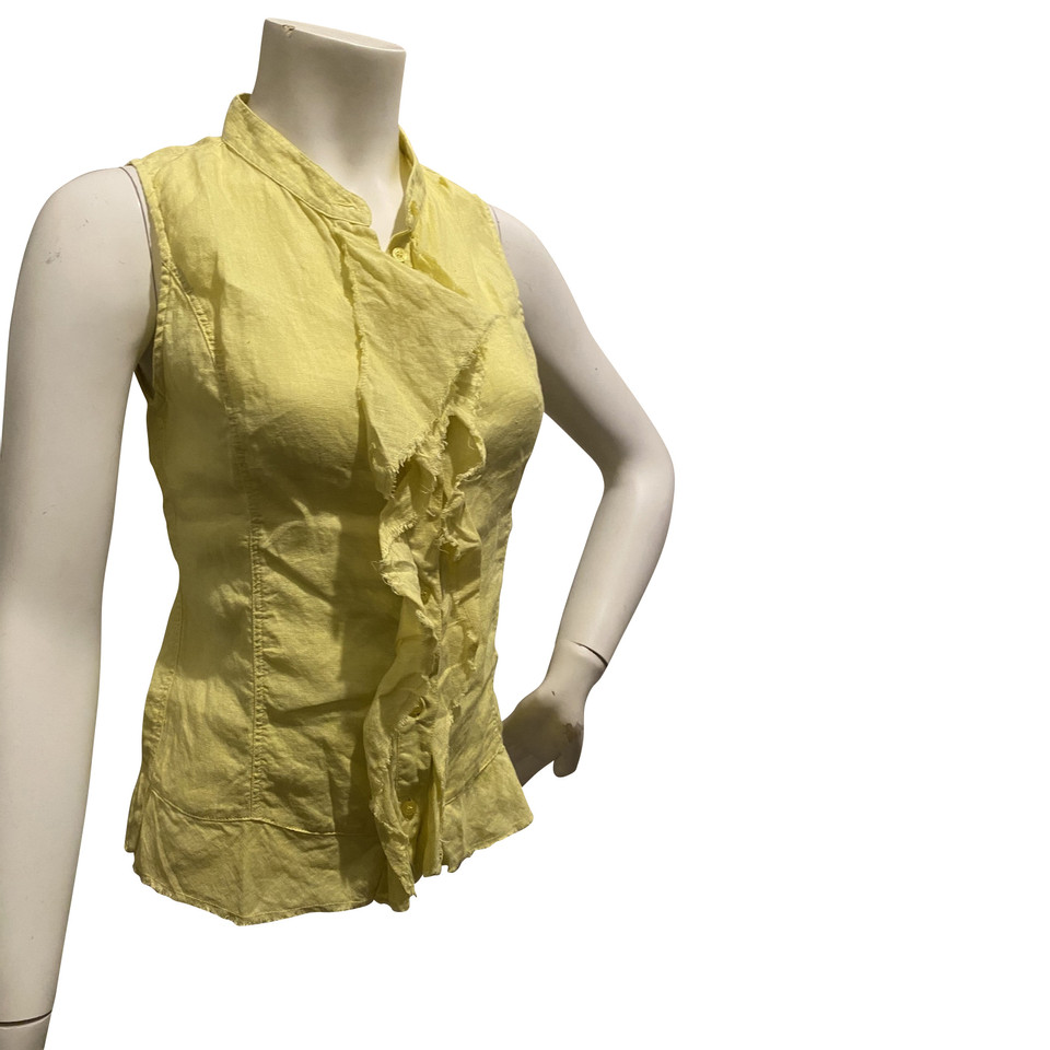 Armani Jeans Top Linen in Yellow