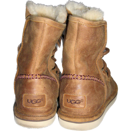 Ugg Australia Stiefeletten aus Leder in Braun