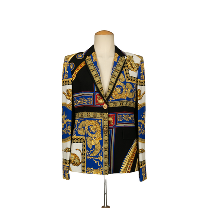 Versace Giacca/Cappotto in Blu