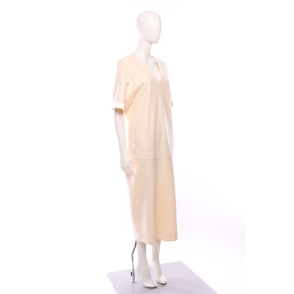 Jil Sander Dress Wool in Cream