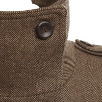 Patrizia Pepe Tweed coat in Brown