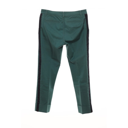 Tory Burch Paire de Pantalon en Coton en Vert