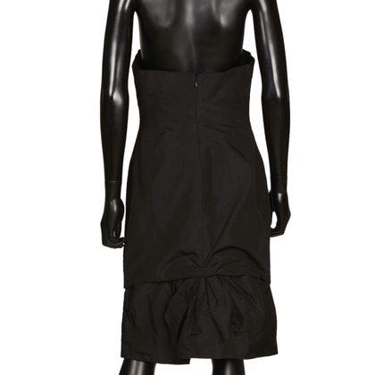Rochas Kleid aus Seide in Schwarz