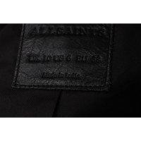 All Saints Jacket/Coat Leather in Black