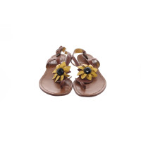 Moschino Cheap And Chic Sandals Leather in Brown