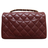 Chanel Classic Flap Bag New Mini Leather in Bordeaux