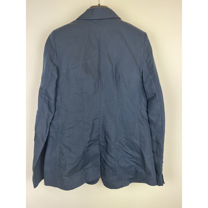 Frame Jacket/Coat Linen in Blue