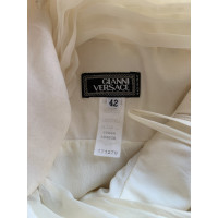 Gianni Versace Robe en Soie en Crème