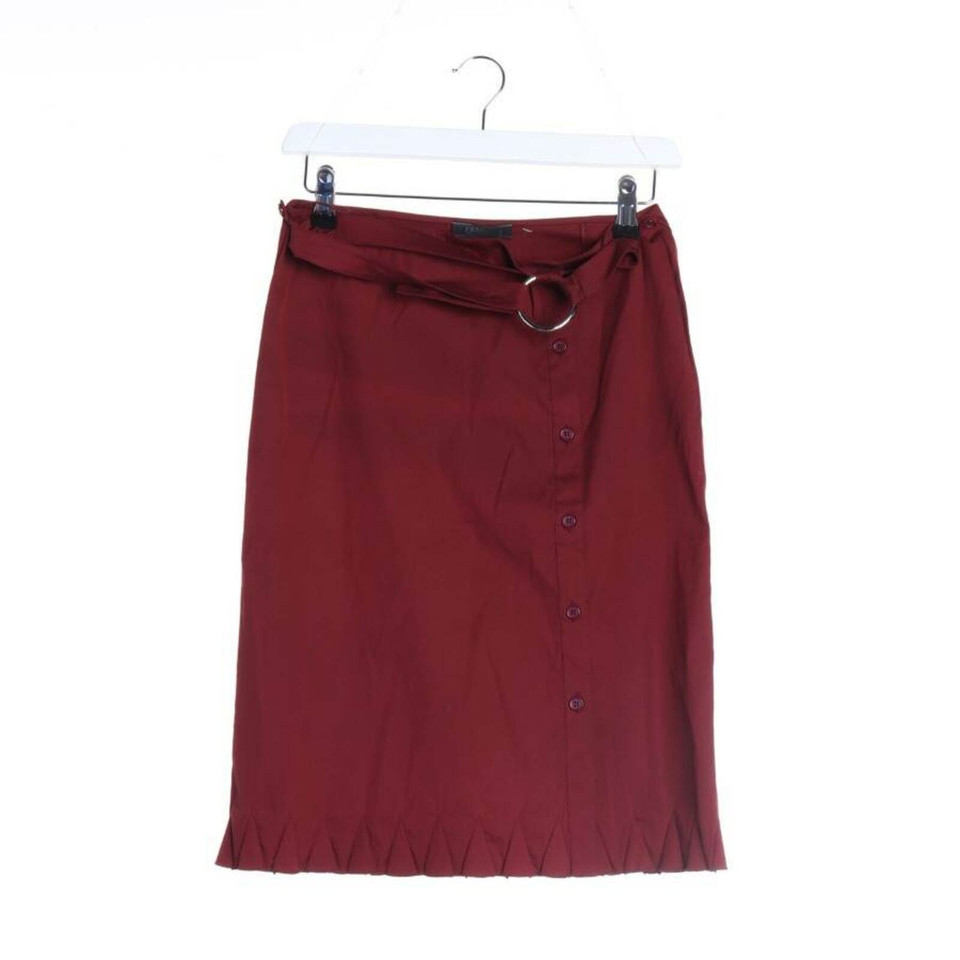 Prada Skirt Cotton in Red