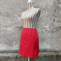 Gianni Versace Rock aus Baumwolle in Rot