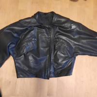 Gianni Versace Veste/Manteau en Cuir en Noir